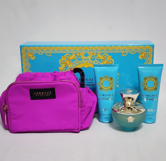 Versace Dylan Turquoise 4Pcs Set for Women