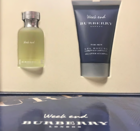 Burberry Weekend 2-PCs Men Set, 1.7 EDT spray + 3.3 oz All over shampoo