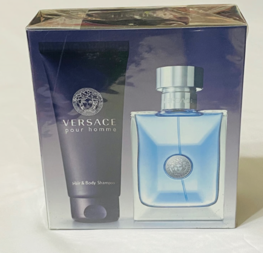 Versace Pour Homme Cologne Gift Set for Men, 2 Pieces