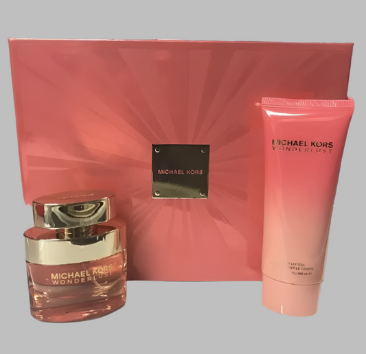 Michael Kors Wonderlust 2 Pcs Women set, 1.7 EDP spray + 3.4 oz Lotion