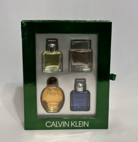 Calvin Klein 4Pcs Men's Minis SPLASH bottles Set