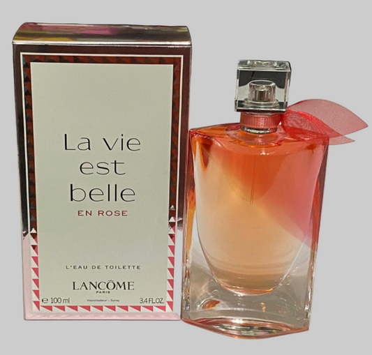 Lancome La Vie est Belle en Rose Eau de Toilette, Perfume for Women, 3.4 Oz