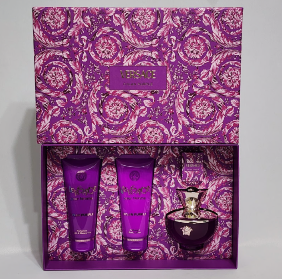 Versace Dylan Purple 4Pcs Set for Women