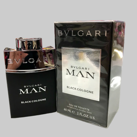 Bvlgari Man Black Eau de Toilette Cologne for Men, 2 Oz Full Size