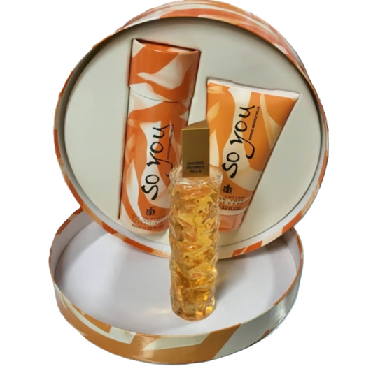 So You by Giorgio Beverly Hills 2-Pcs Gift Set for Women — EDP 3.0 fl.oz & Body Lotion 5.0 fl.oz