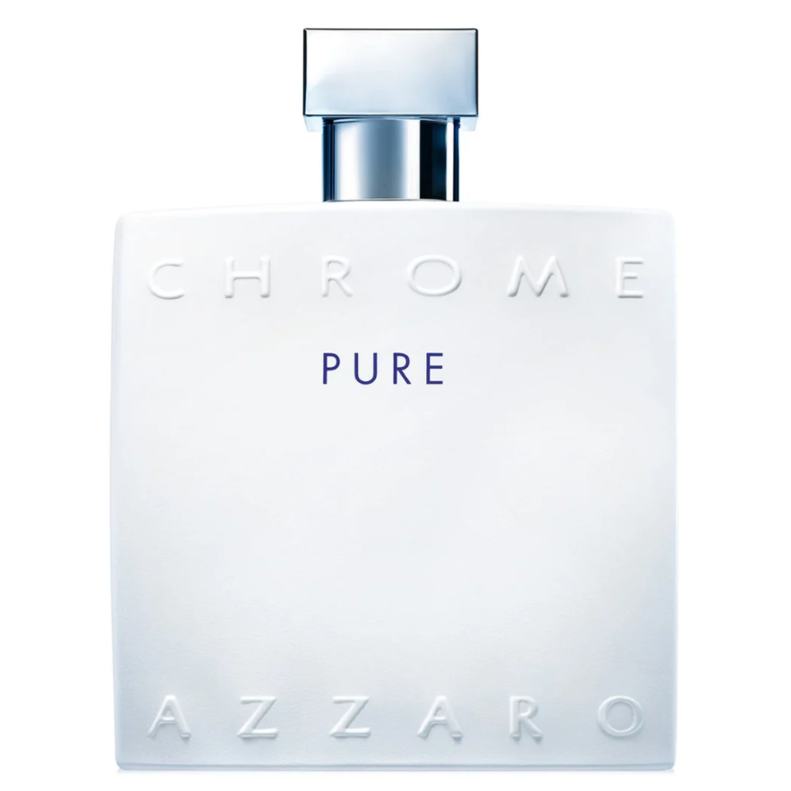 Chrome Pure by Azzaro for Men 3.4 fl.oz / 100 ml Eau de Toilette Spray | Brand New Cellophane Sealed