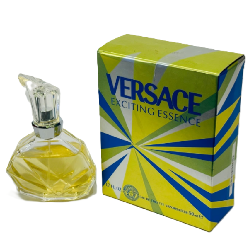 🔶 EXTREMELY RARE: Versace Essence Exciting for Women | 2 Options | 1.7 oz EDT Sealed Box + 1.7 oz EDT Open Box | Hard to Find | Gianni Versace Era | Late 1990s Italian Luxury Collector’s Feminine