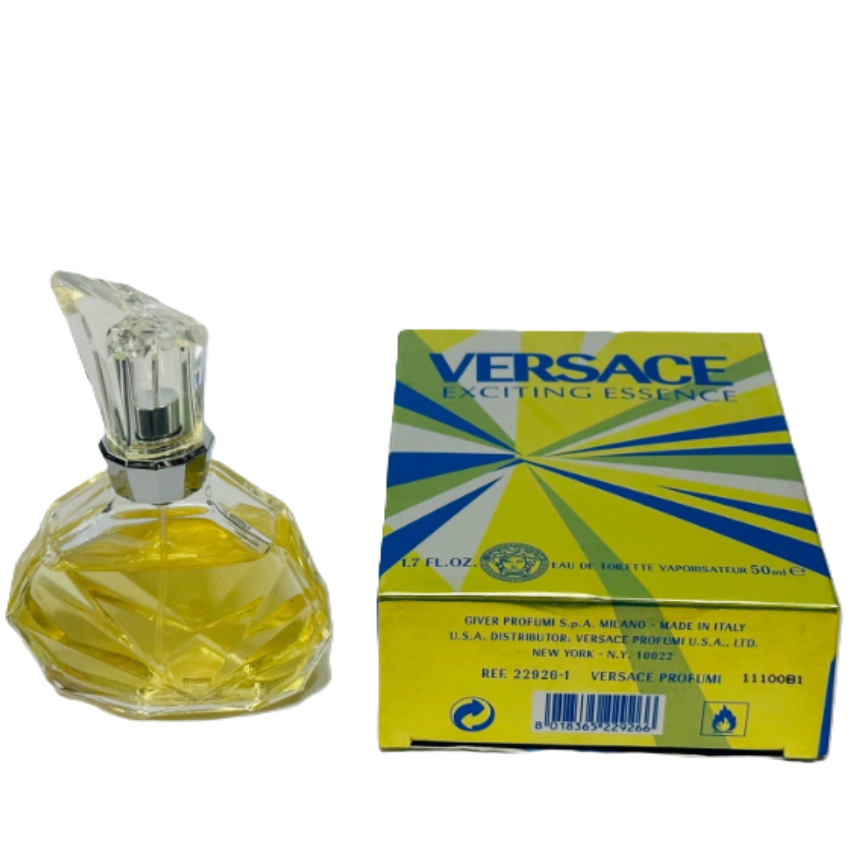 🔶 EXTREMELY RARE: Versace Essence Exciting for Women | 2 Options | 1.7 oz EDT Sealed Box + 1.7 oz EDT Open Box | Hard to Find | Gianni Versace Era | Late 1990s Italian Luxury Collector’s Feminine