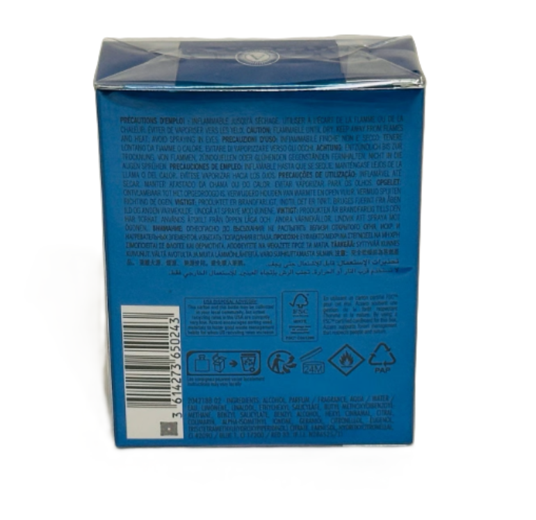 🔵 Azzaro Chrome EDP for Men | 1.69 oz & 3.38 oz | New Sealed Cellophane Box | Fresh Aquatic Signature