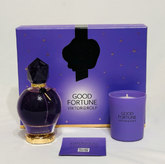 Viktor & Rolf Good Fortune Women Gift Set (3.4 oz EDP & 2.4 oz Scented Candle)