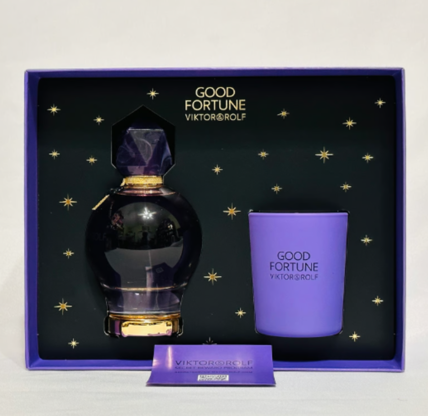 Viktor & Rolf Good Fortune Women Gift Set (3.4 oz EDP & 2.4 oz Scented Candle)