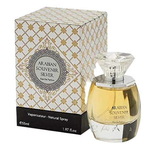 Arabian Souvenir Silver for Women EDP 1.87 oz | Rich Oriental Fragrance | Cellophane Sealed