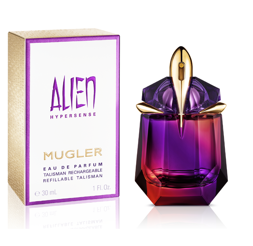 Alien Hypersense by Thierry Mugler EDP for Women | 2 Sizes | 1.0 oz & 2.0 oz / 60 ml | Refillable Talisman Flacon | Solar Floral Amber | Launched 2023 | Ships from US