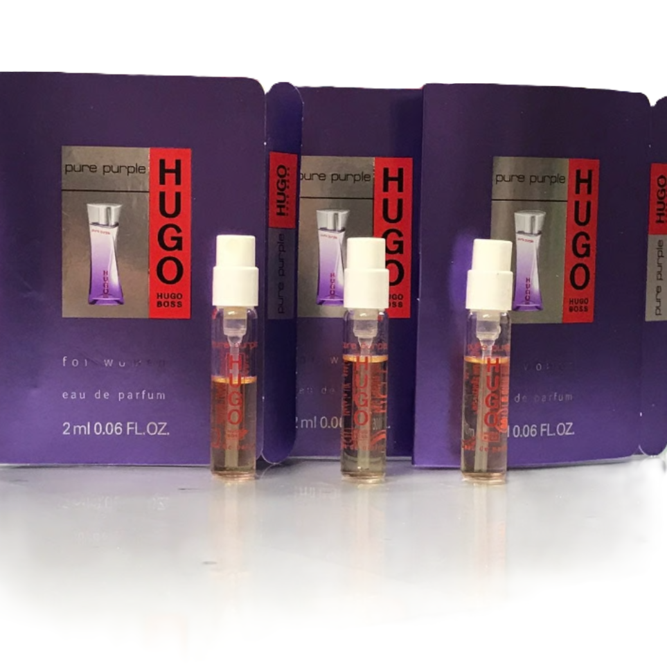 Hugo Boss Pure Purple for Women EDP | Vintage Formulation | Sample Vials, 1.6 oz, 3.0 oz & Gift Set
