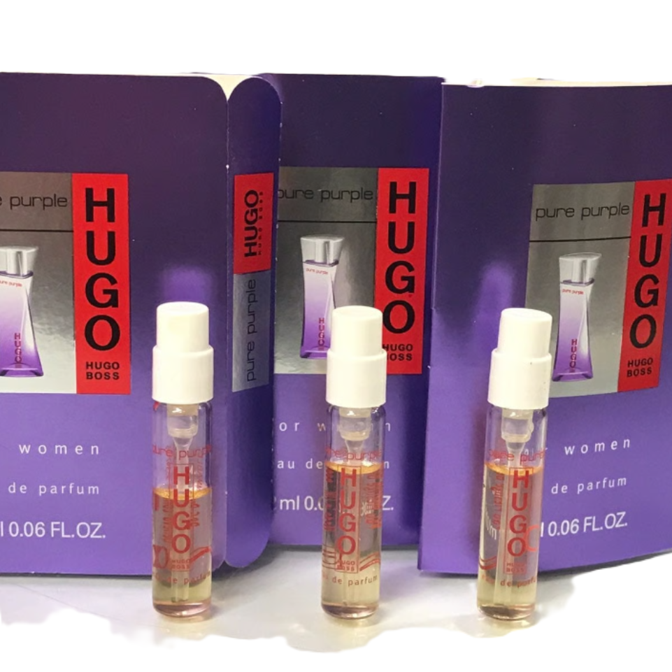 Hugo Boss Pure Purple for Women EDP | Vintage Formulation | Sample Vials, 1.6 oz, 3.0 oz & Gift Set