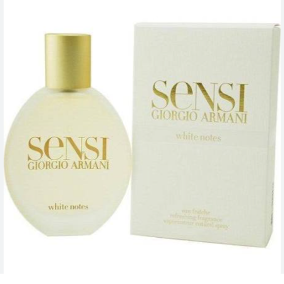 Giorgio Armani Sensi White Notes for Women Eau Fraiche 2.5 oz | Vintage Rare | No Cap & Sealed
