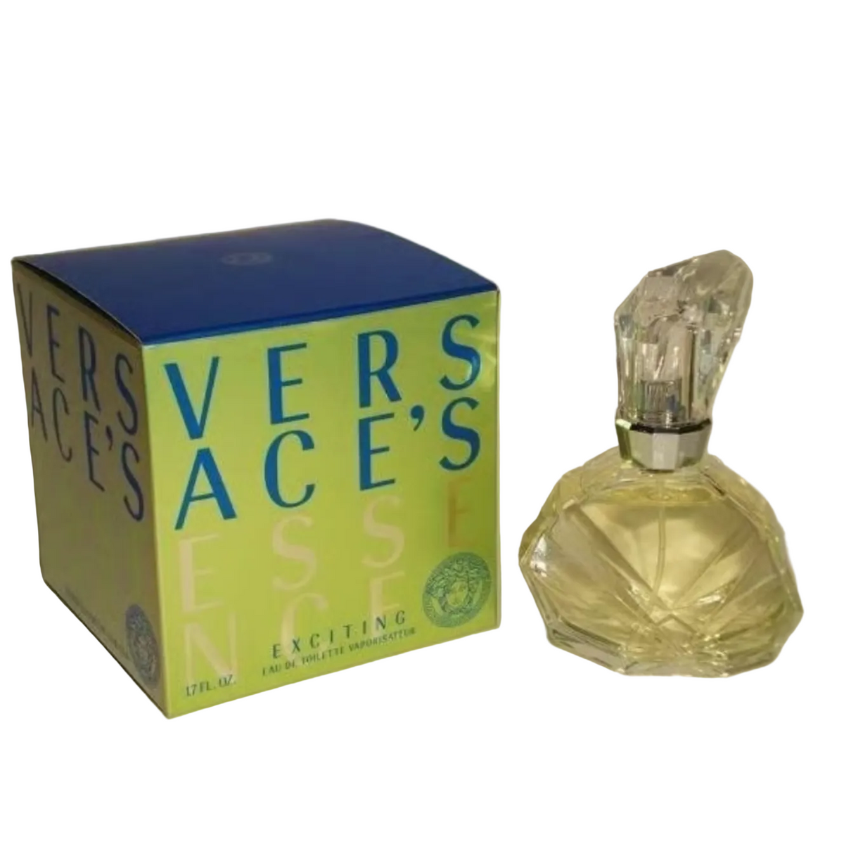 🔶 EXTREMELY RARE: Versace Essence Exciting for Women | 2 Options | 1.7 oz EDT Sealed Box + 1.7 oz EDT Open Box | Hard to Find | Gianni Versace Era | Late 1990s Italian Luxury Collector’s Feminine