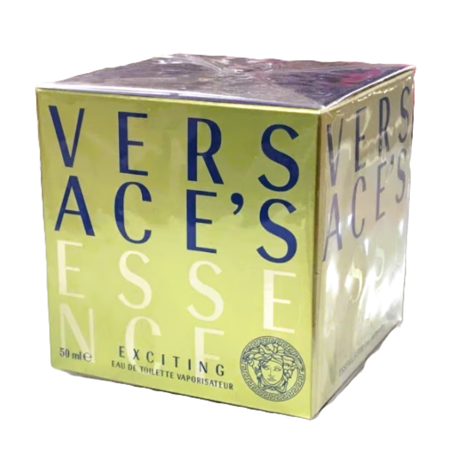 🔶 EXTREMELY RARE: Versace Essence Exciting for Women | 2 Options | 1.7 oz EDT Sealed Box + 1.7 oz EDT Open Box | Hard to Find | Gianni Versace Era | Late 1990s Italian Luxury Collector’s Feminine