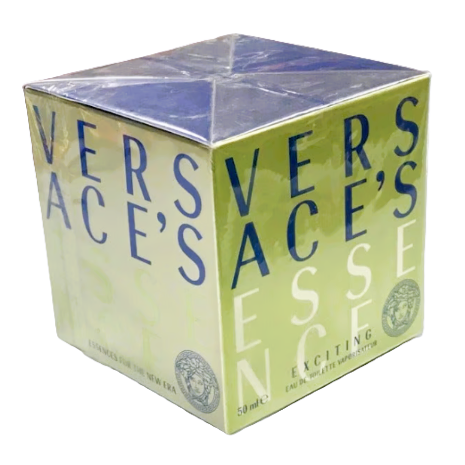 🔶 EXTREMELY RARE: Versace Essence Exciting for Women | 2 Options | 1.7 oz EDT Sealed Box + 1.7 oz EDT Open Box | Hard to Find | Gianni Versace Era | Late 1990s Italian Luxury Collector’s Feminine
