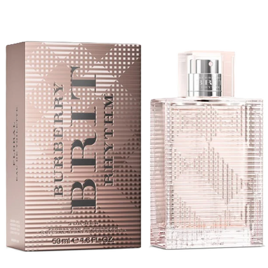 Brit Rhythm Floral for Her by Burberry | 50 ml / 1.6 fl oz EDT Spray | Cellophane Box