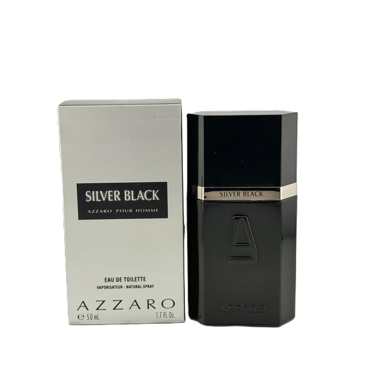 ⚫️ RARE & Discontinued: Azzaro Silver Black for Men 1.7 fl.oz / 50 ml EDT Spray | New, No Cellophane | Hard to Find