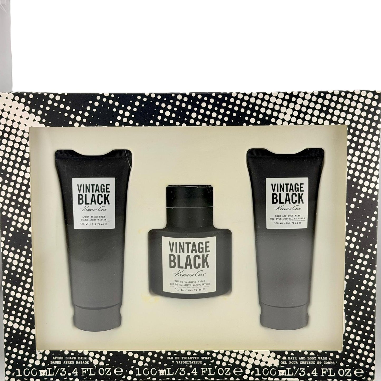 Kenneth Cole Vintage Black 3-Piece Gift Set for Men – Rare Vintage Formulation