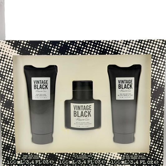 Kenneth Cole Vintage Black 3-Piece Gift Set for Men – Rare Vintage Formulation