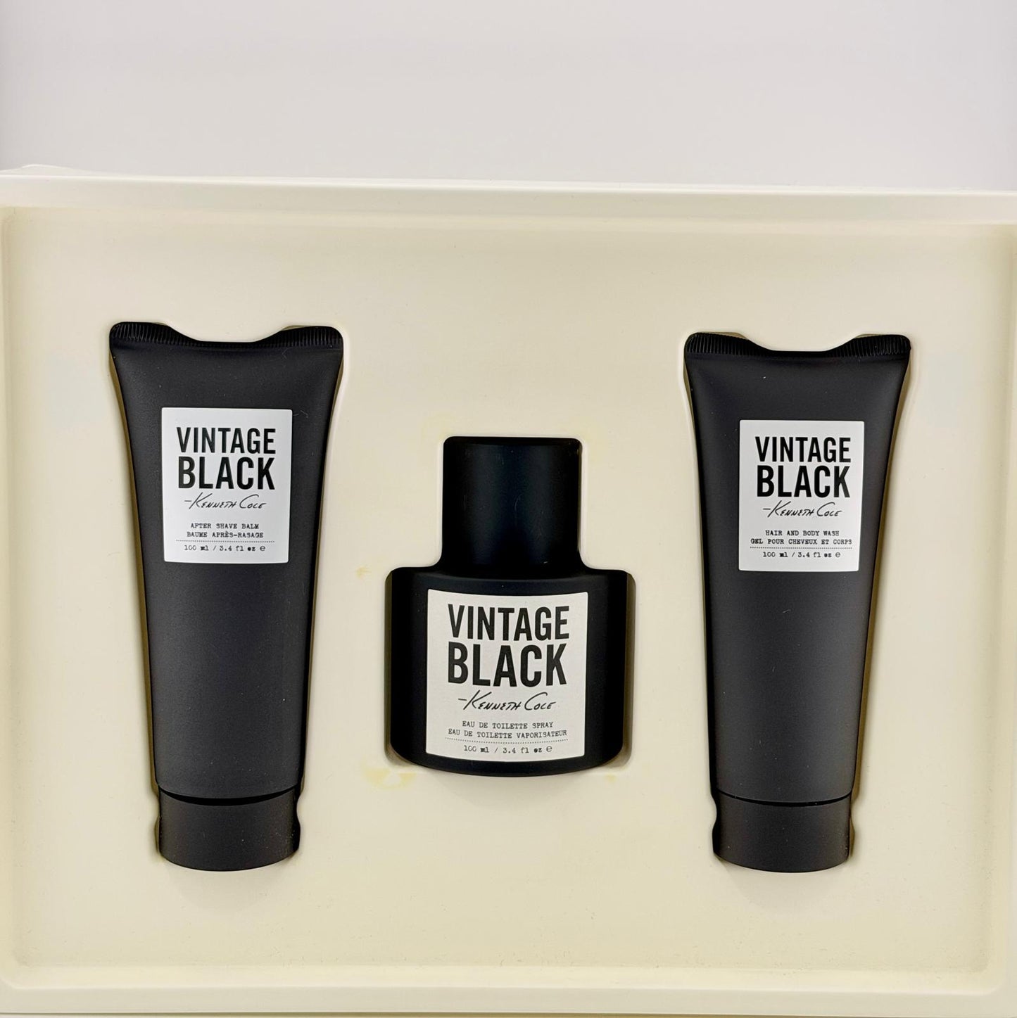 Kenneth Cole Vintage Black 3-Piece Gift Set for Men – Rare Vintage Formulation