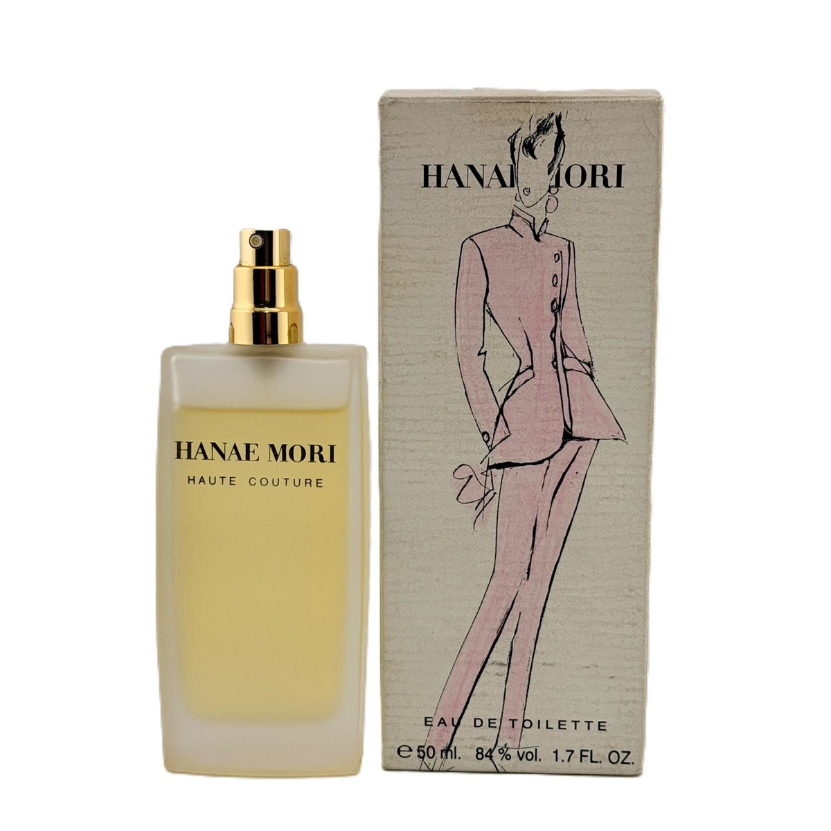 Hanae Mori by Hanae Mori for Women EDT 1.7 oz | Vintage Rare | No Cap | Damaged Box