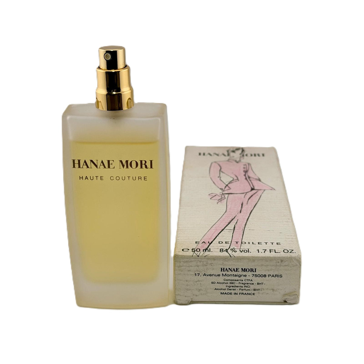 Hanae Mori by Hanae Mori for Women EDT 1.7 oz | Vintage Rare | No Cap | Damaged Box