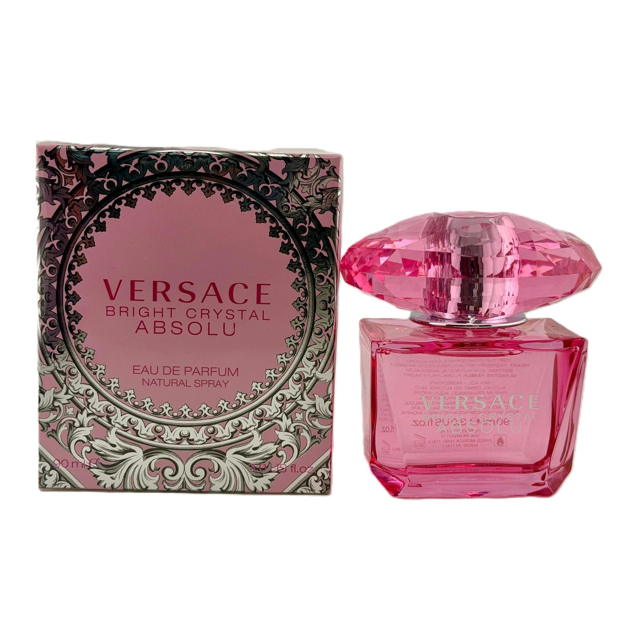 💎 RARE VINTAGE: Versace Bright Crystal Absolu EDP for Women | 3 Options | 3.0 oz Tester + 3.0 oz Sealed + Rare 4-Piece Set | Vintage Classic Formulation | The Deeper Bright Crystal | 2013