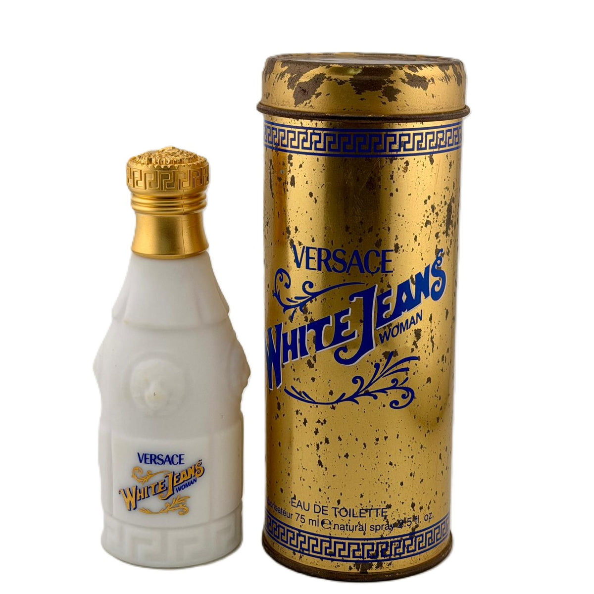 🧕 EXTREMELY RARE: Versace White Jeans for Women | 2.5 oz EDT Spray | New Bottle — Damaged Box | Batch: 00478Y1 | Actual Images | Gianni Versace VJC Era | Italian Luxury Collector’s Feminine