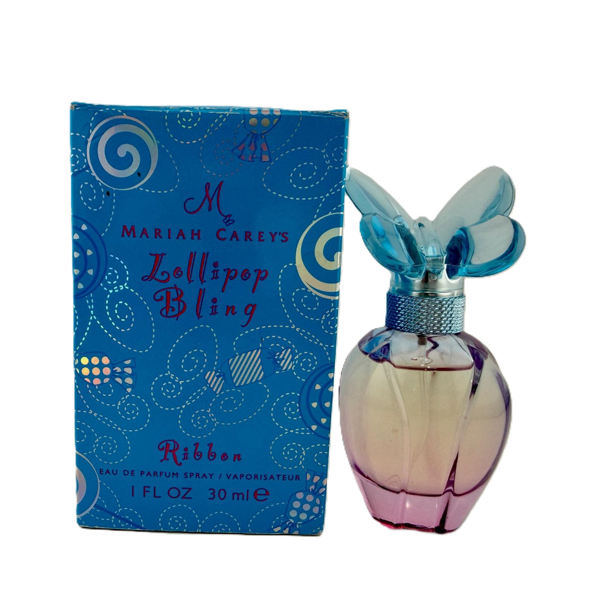 Lollipop Bling Ribbon by Mariah Carey EDP for Women, 1 oz Spray, Box Without Cellophane