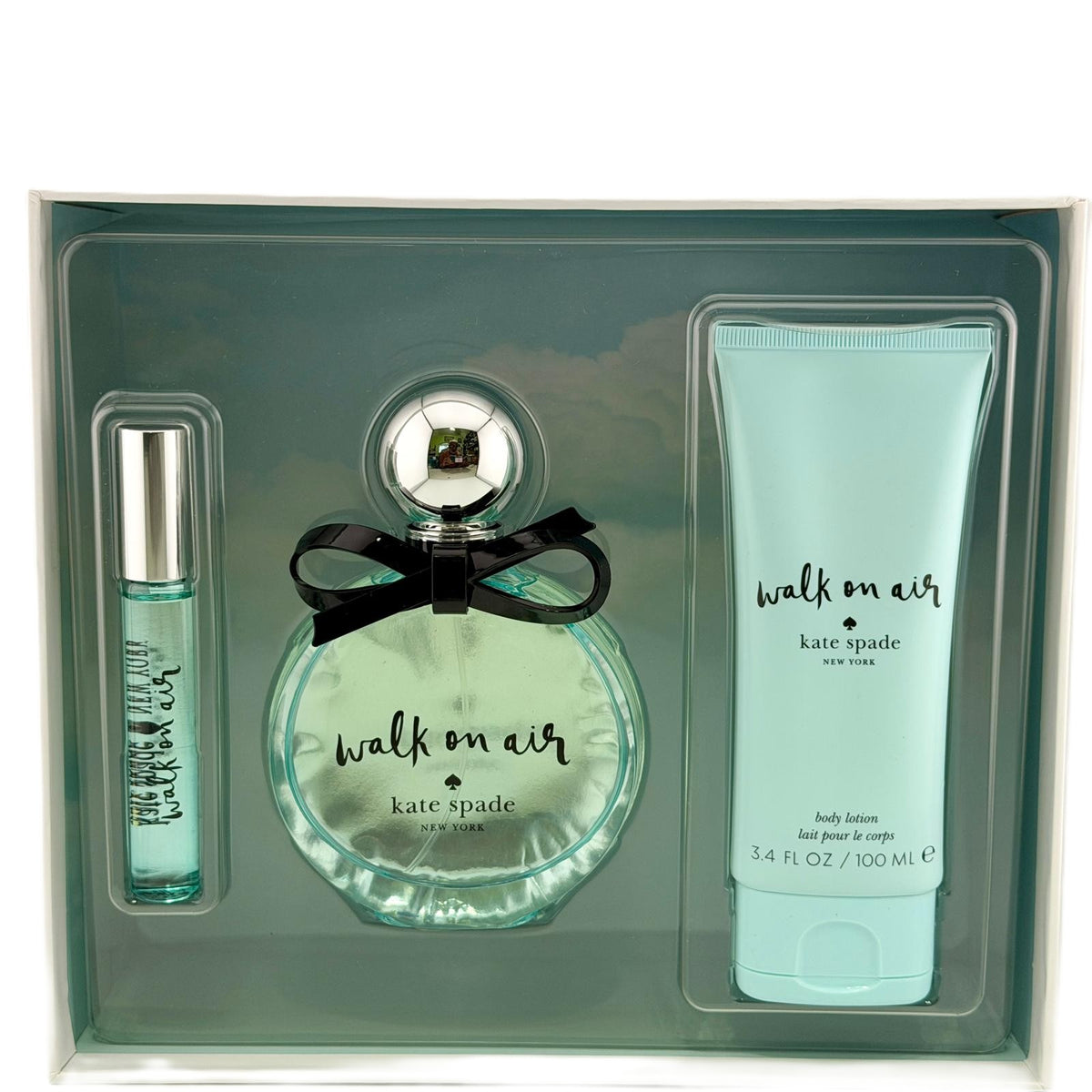 Walk on Air by Kate Spade Women's 3-Piece Gift Set - 100 ml EDP, 10 ml Rollerball & 100 ml Body Lotion