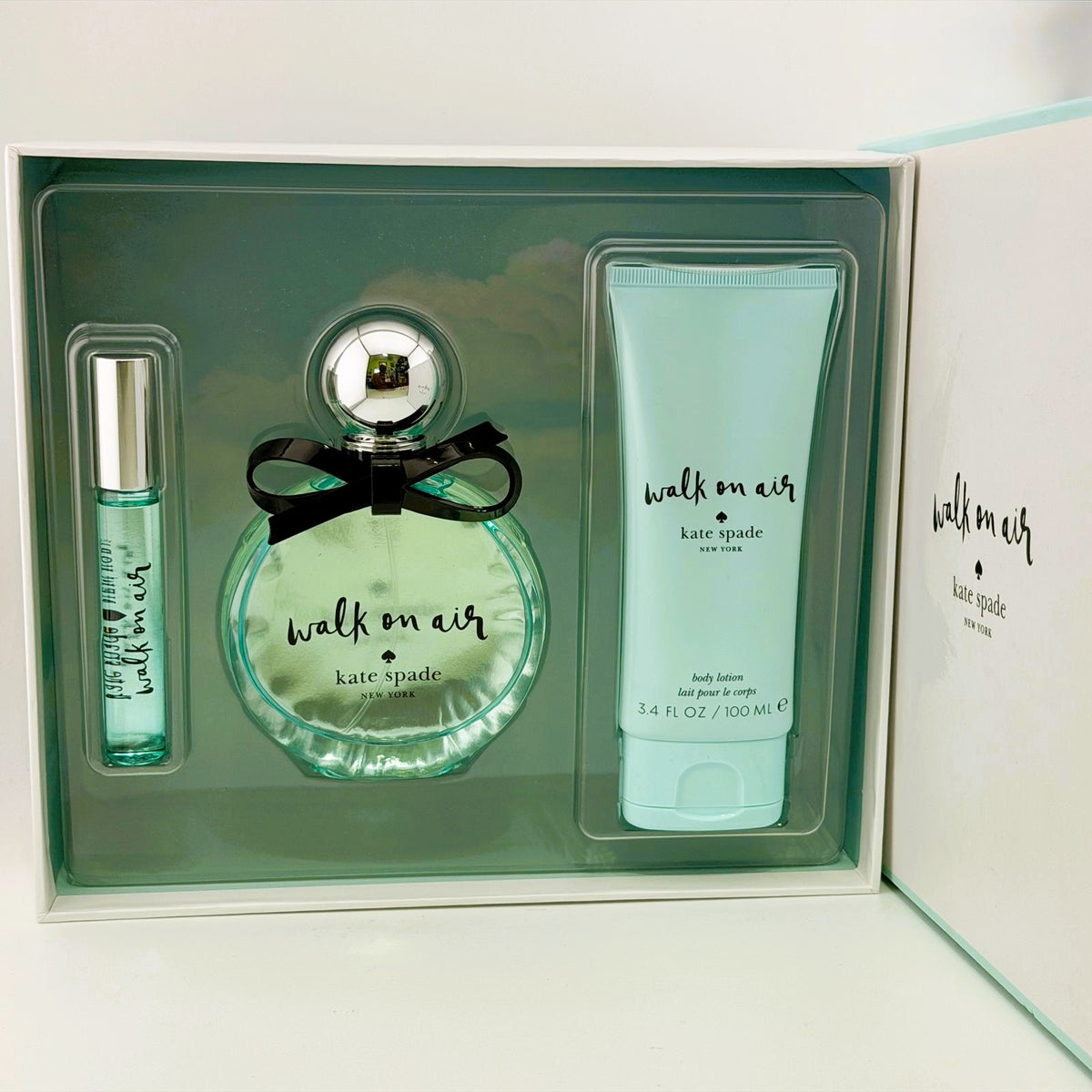 Walk on Air by Kate Spade Women's 3-Piece Gift Set - 100 ml EDP, 10 ml Rollerball & 100 ml Body Lotion