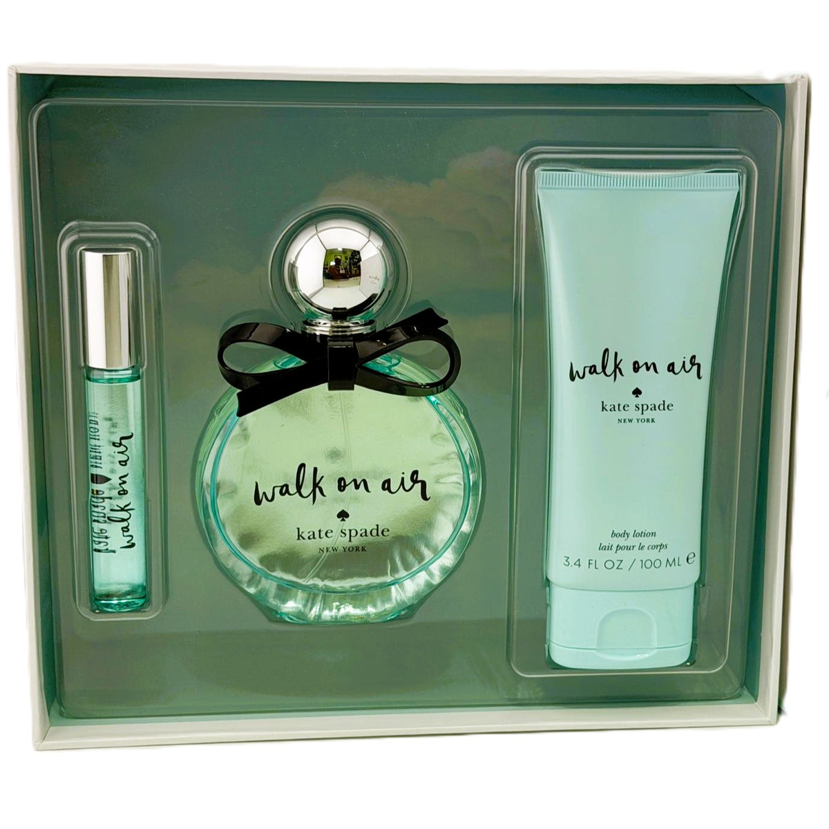Walk on Air by Kate Spade Women's 3-Piece Gift Set - 100 ml EDP, 10 ml Rollerball & 100 ml Body Lotion