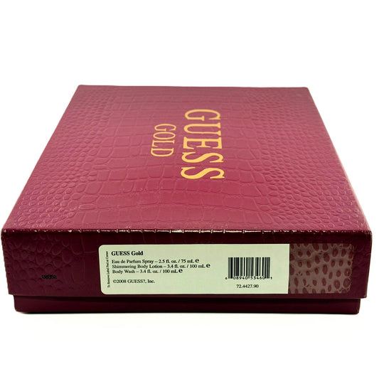 Guess Gold by Guess Women's 3-Piece Set - 75 ml EDP, 100 ml Shimmering Lotion & 100 ml Body Wash