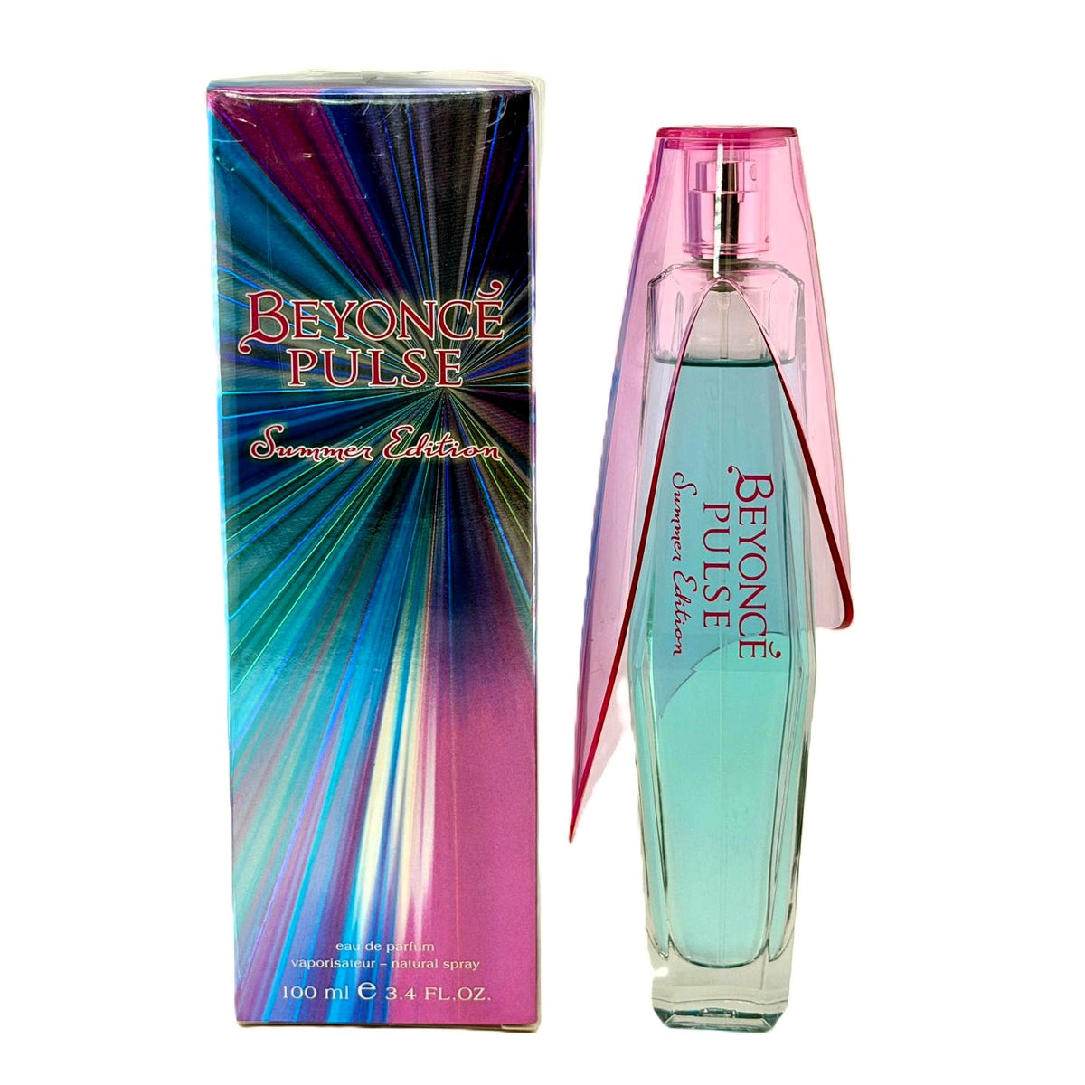 Pulse Summer Edition by Beyoncé for Women | 100 ml / 3.4 fl oz EDP Spray | Open Cellophane Box