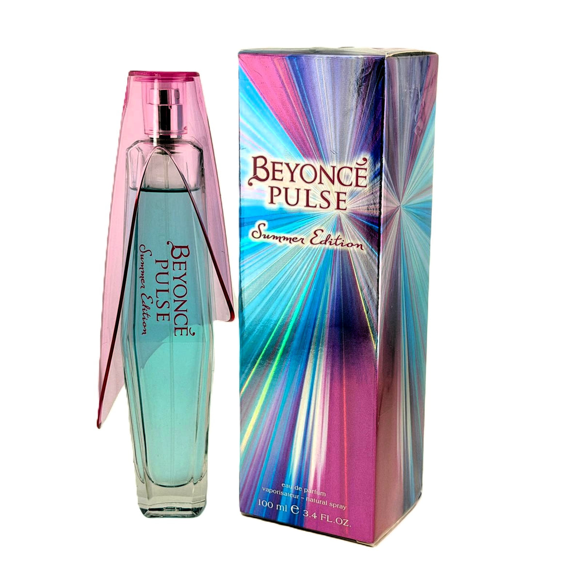 Pulse Summer Edition by Beyoncé for Women | 100 ml / 3.4 fl oz EDP Spray | Open Cellophane Box