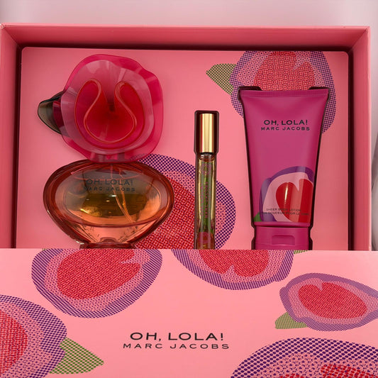 Oh, Lola! by Marc Jacobs for Women 3-Piece Set | 100 ml EDP + 10 ml Rollerball + 75 ml Lotion