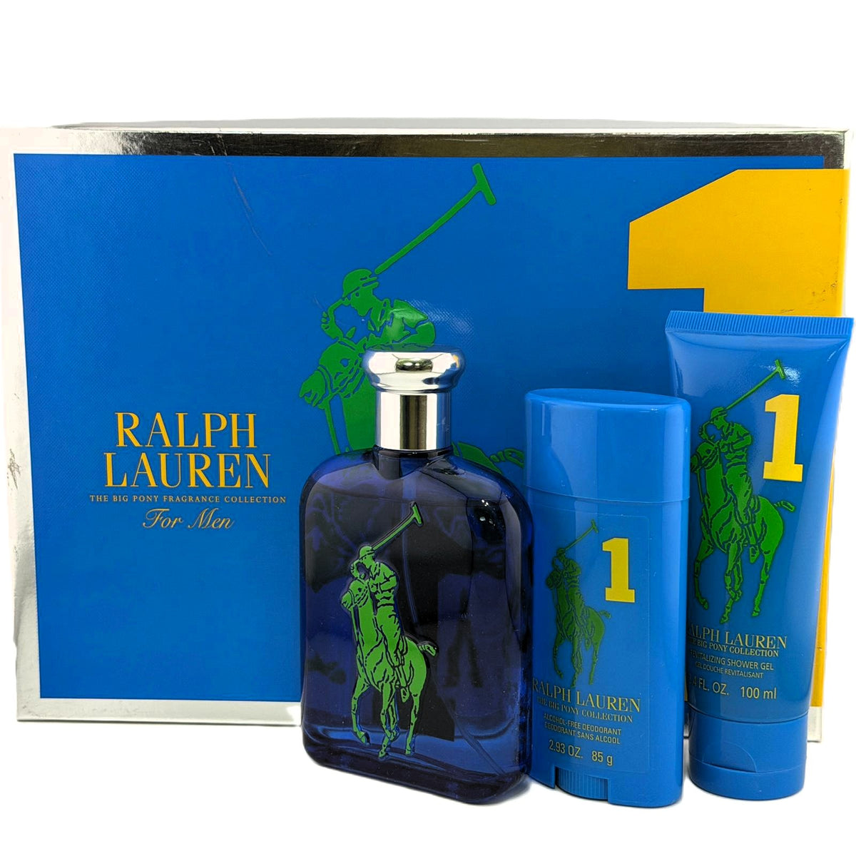 Big Pony 1 by Ralph Lauren for Men | 3-Piece Set: 125 ml EDT + 85 g Deodorant + 100 ml Shower Gel