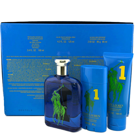 Big Pony 1 by Ralph Lauren for Men | 3-Piece Set: 125 ml EDT + 85 g Deodorant + 100 ml Shower Gel