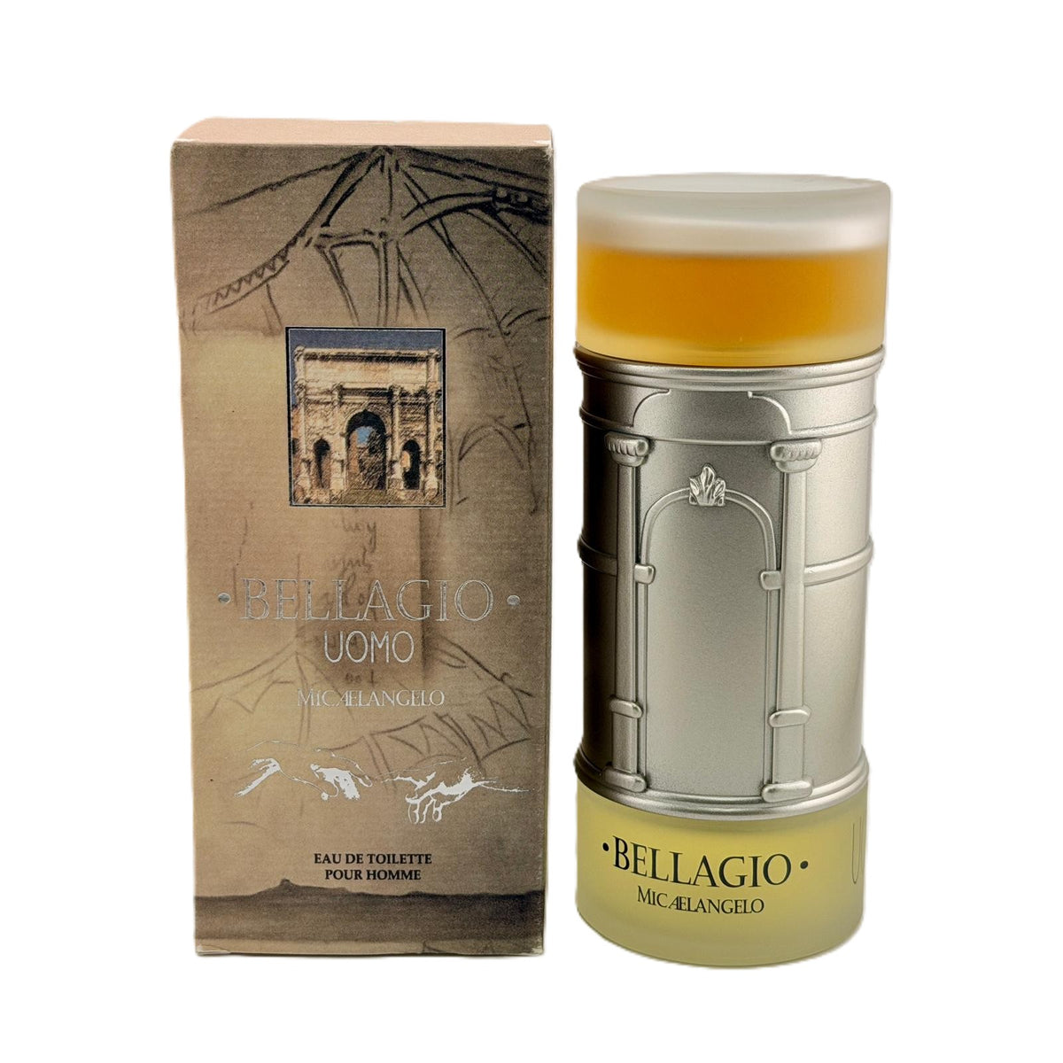 ✨ VINTAGE & RARE: Bellagio Uomo Pour Homme by Micaelangelo for Men | 2 Sizes | EDT Mini Splash & 3.4 oz Spray | Discontinued