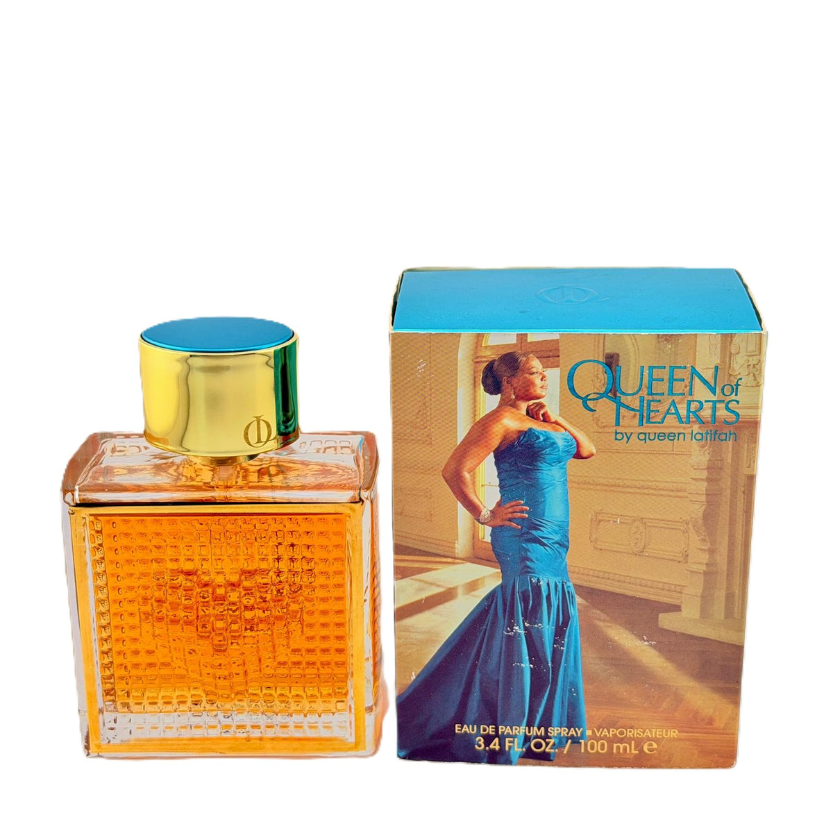 Queen of Hearts by Queen Latifah for Women EDP 3.4 oz | Vintage Rare | No Cap & Damaged Box Options