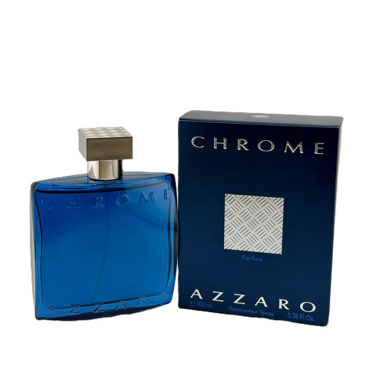 🔵 Azzaro Chrome Parfum for Men 3.38 fl.oz / 100 ml | New Sealed Cellophane Box | The Ultimate Chrome Experience