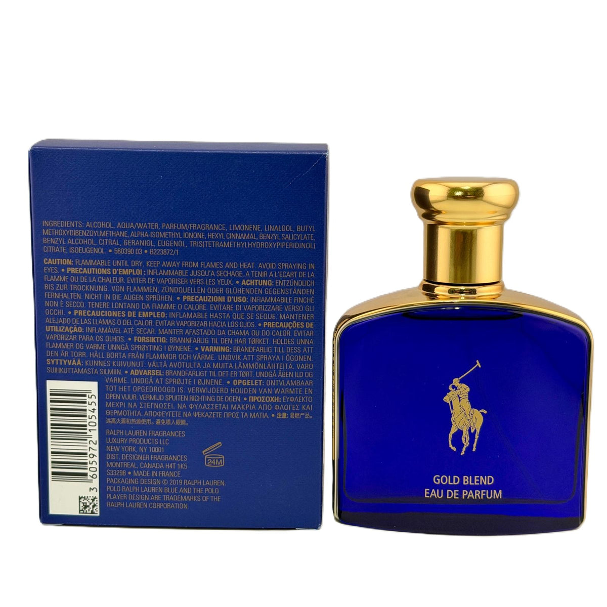 Polo Blue Gold Blend by Ralph Lauren Men's 75 ml / 2.5 fl oz EDP Spray - New No Cello Box / New Sealed Box