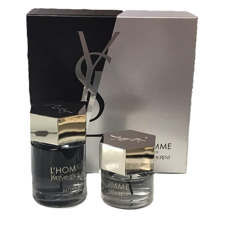 YSL L'Homme Ultime by Yves Saint Laurent | Rare 2-Bottle Men Set | 3.3 oz + 1.3 oz EDP