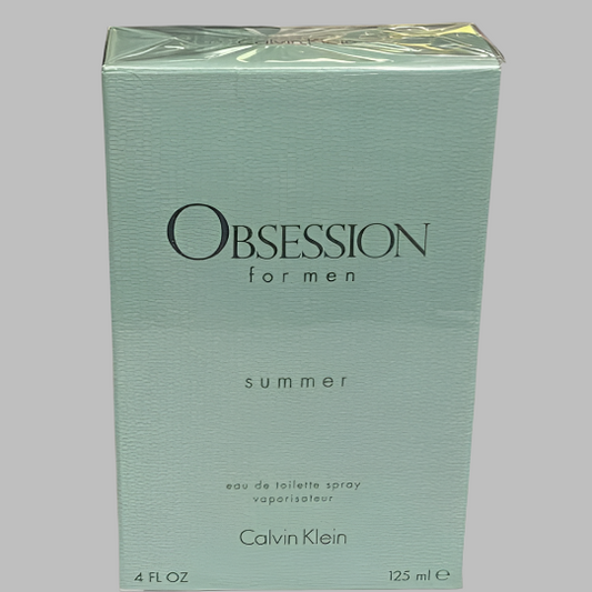 Obsession Summer by Calvin Klein for men 4.0 fl.oz / 125 ml eau de toilette spray - vintage
