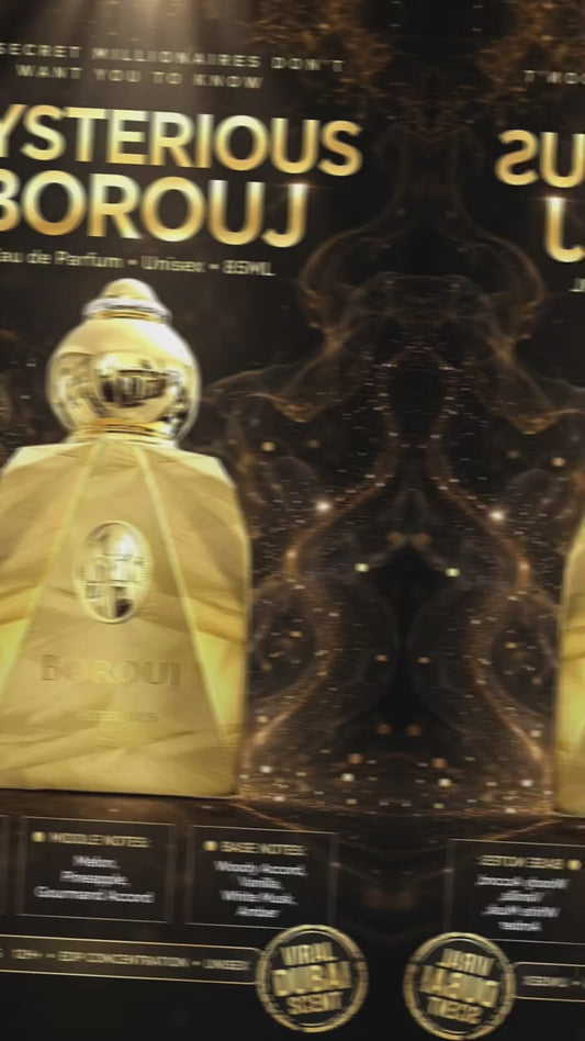 Borouj Mysterious Eau de Parfum 2.8 oz / 85 ml – Unisex Woody-Amber EDP | Sealed & Authentic